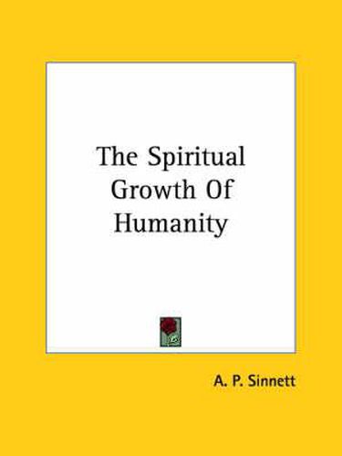 Cover image for The Spiritual Growth of Humanity