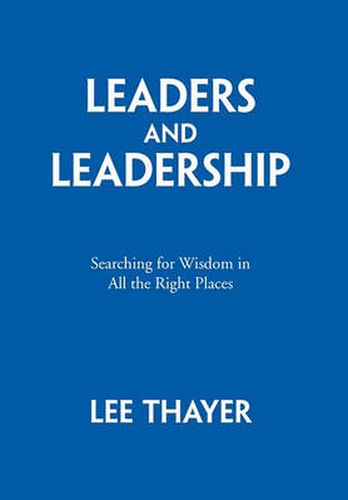 Cover image for Leaders and Leadership