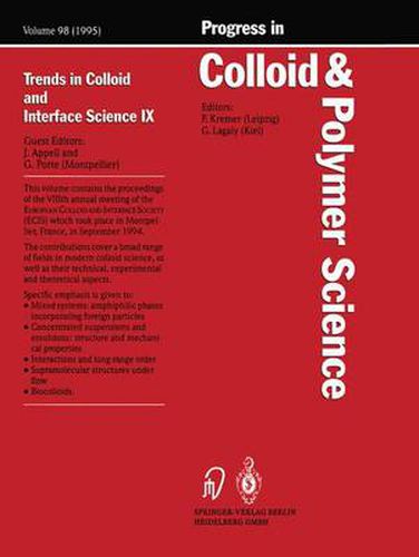 Cover image for Trends in Colloid and Interface Science IX