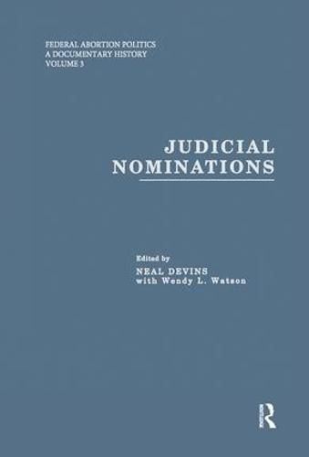 Cover image for Judicial Nominations