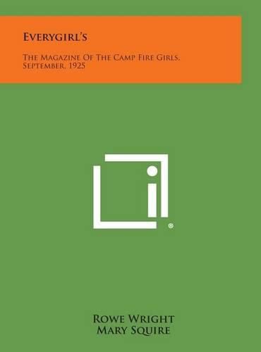 Cover image for Everygirl's: The Magazine of the Camp Fire Girls, September, 1925