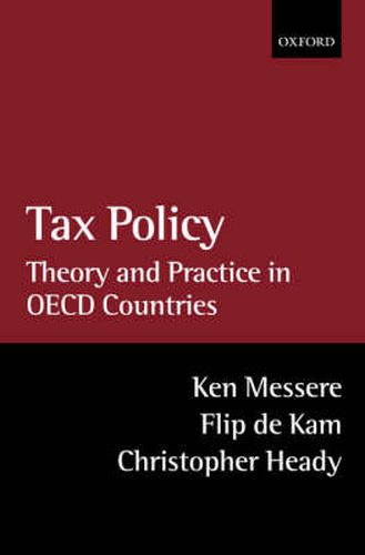 Cover image for Tax Policy: Theory and Practice in OECD Countries
