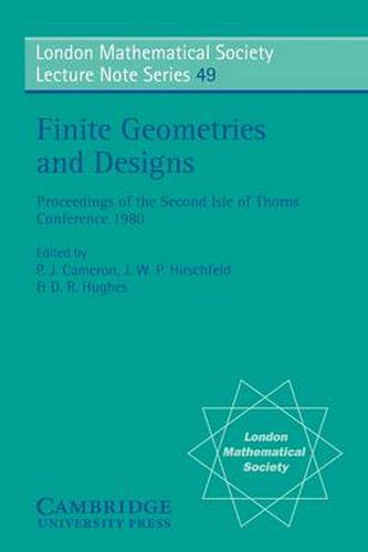 Cover image for Finite Geometries and Designs: Proceedings of the Second Isle of Thorns Conference 1980