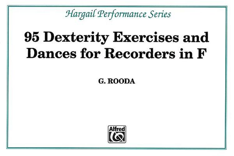 Cover image for Finger Dexterity Exercises for Recorders in F