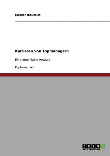 Cover image for Karrieren Von Topmanagern