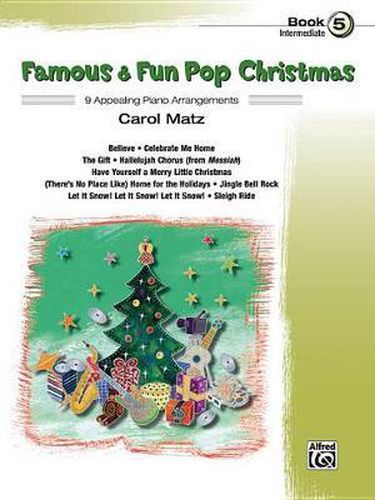 Cover image for Famous & Fun Pop Christmas, Book 5: Intermediate