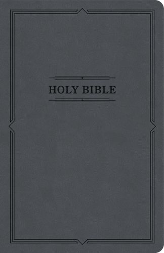 KJV Thinline Bible, Value Edition, Charcoal Leathertouch