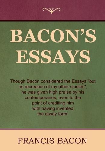 Cover image for Bacon's Essays