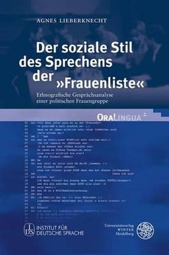 Cover image for Der Soziale Stil Des Sprechens Der 'frauenliste': Ethnografische Gesprachsanalyse Einer Politischen Frauengruppe