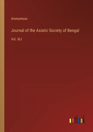 Cover image for Journal of the Asiatic Society of Bengal