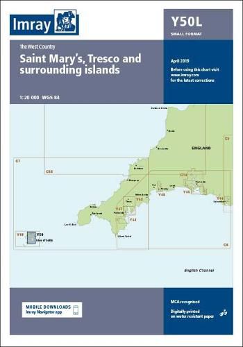 Cover image for Imray Chart Y50 Laminated: Laminated Y50 Saint Mary's, Tresco and Surrounding Islands (Small Format)