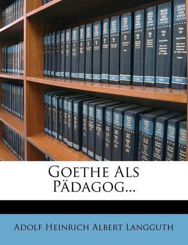 Cover image for Goethe ALS P Dagog...