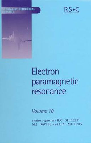 Cover image for Electron Paramagnetic Resonance: Volume 18