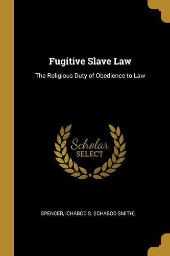 Cover image for Fugitive Slave Law