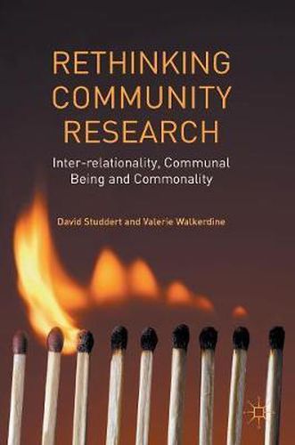 Cover image for Rethinking Community Research: Inter-relationality, Communal Being and Commonality