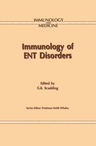 Cover image for Immunology of ENT Disorders