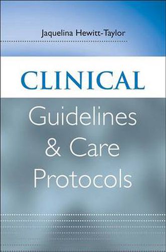 Cover image for Clinical Guidelines and Care Protocols