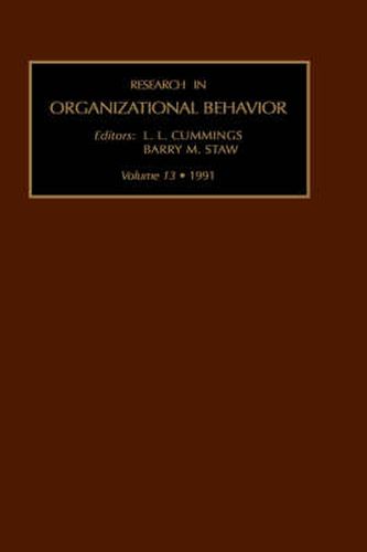 Cover image for Research in Organizational Behaviour