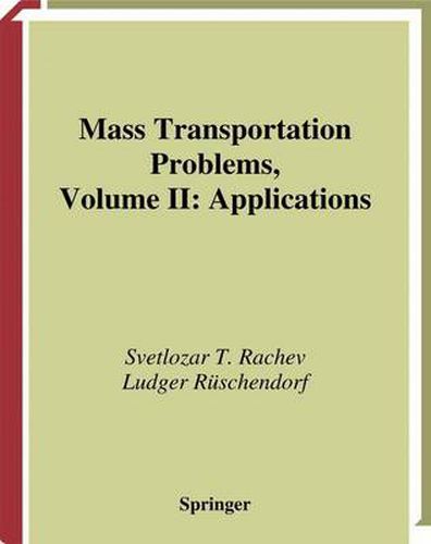 Cover image for Mass Transportation Problems: Applications