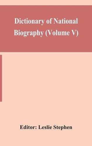 Cover image for Dictionary of national biography (Volume V)