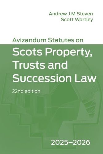 Cover image for Avizandum Statutes on Scots Property, Trusts and Succession Law