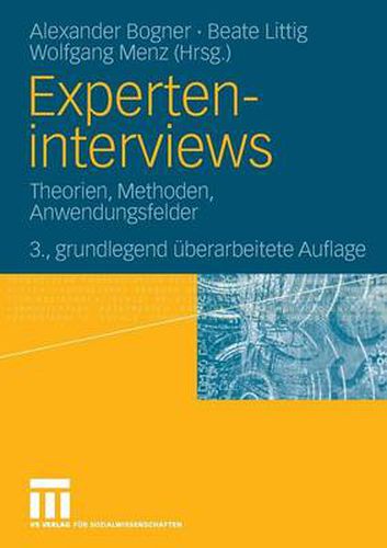 Cover image for Experteninterviews: Theorien, Methoden, Anwendungsfelder