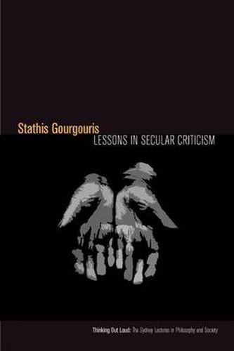 Cover image for Lessons in Secular Criticism