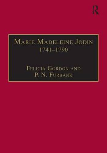 Cover image for Marie Madeleine Jodin 1741-1790: Actress, Philosophe and Feminist