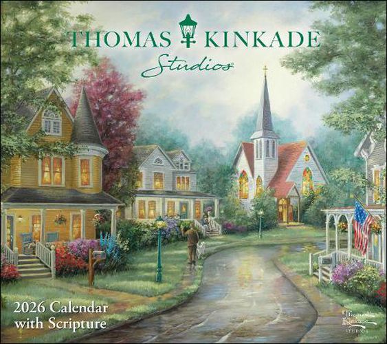 Cover image for Thomas Kinkade Studios 2026 Deluxe Wall Calendar with Scripture