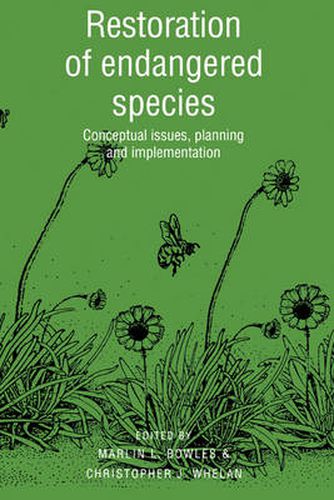 Cover image for Restoration of Endangered Species: Conceptual Issues, Planning and Implementation