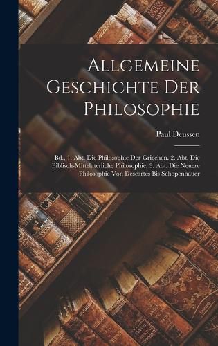 Cover image for Allgemeine Geschichte Der Philosophie