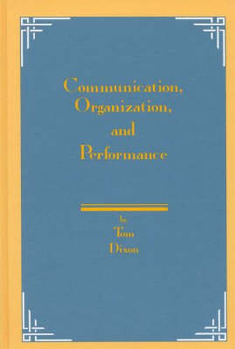 Cover image for Communication, Organization, and Performance