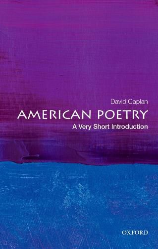 Cover image for American Poetry: A Very Short Introduction