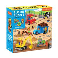 Cover image for Construction Site 25 Piece Floor Puzzle with Shaped Pieces