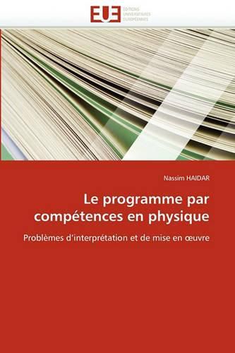 Le Programme Par Competences En Physique