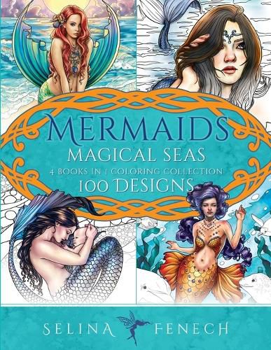 Cover image for Mermaids Magical Seas Coloring Collection