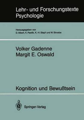 Cover image for Kognition und Bewusstsein