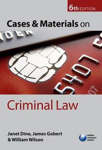 Cover image for Cases and Materials on Criminal Law