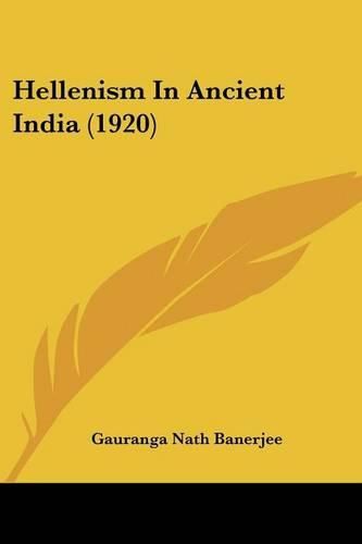 Cover image for Hellenism in Ancient India (1920)