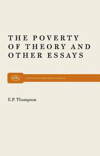 Cover image for Poverty of Theory