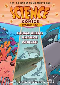 Cover image for Science Comics Boxed Set: Coral Reefs, Sharks, and Whales