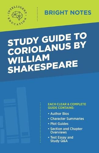 Cover image for Study Guide to Coriolanus by William Shakespeare