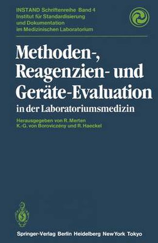 Cover image for Methoden-, Reagenzien- und Gerate-Evaluation in der Laboratoriumsmedizin