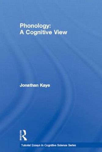 Cover image for Phonology: A Cognitive View