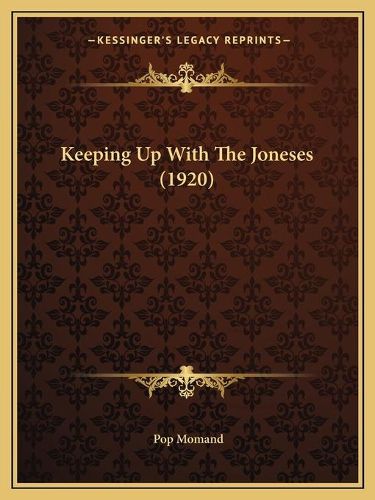 Cover image for Keeping Up with the Joneses (1920)