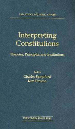 Cover image for Interpreting Constitutions