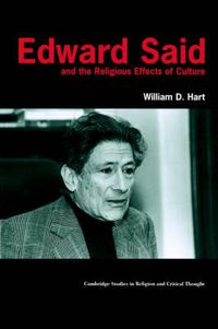 Cover image for Edward Said and the Religious Effects of Culture