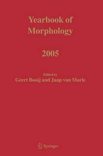 Cover image for Yearbook of Morphology 2005