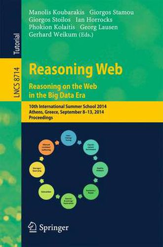 Cover image for Reasoning Web. Reasoning and the Web in the Big Data Era: 10th International Summer School 2014, Athens, Greece, September 8-13, 2014. Proceedings