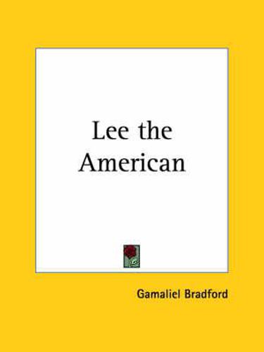 Cover image for Lee the American (1912)